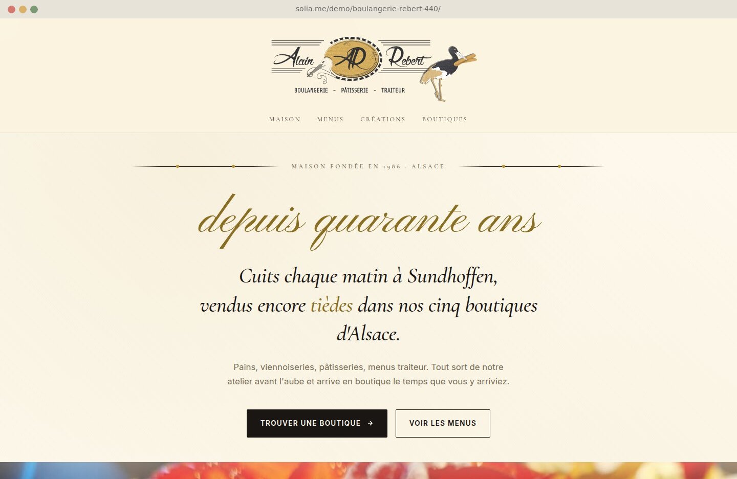 Refonte Boulangerie Rebert