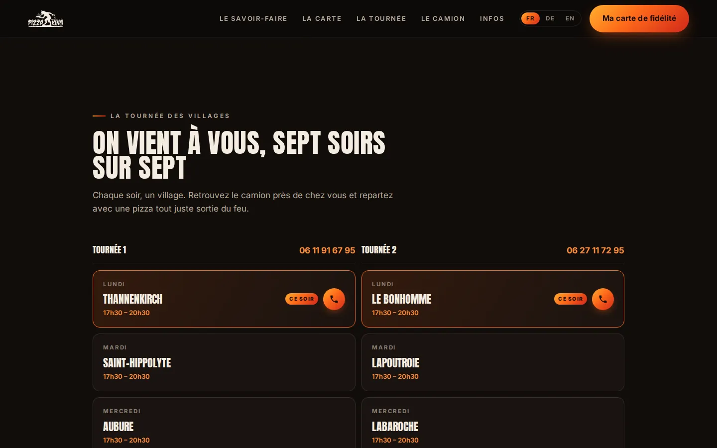 La tournée de la semaine, village par village