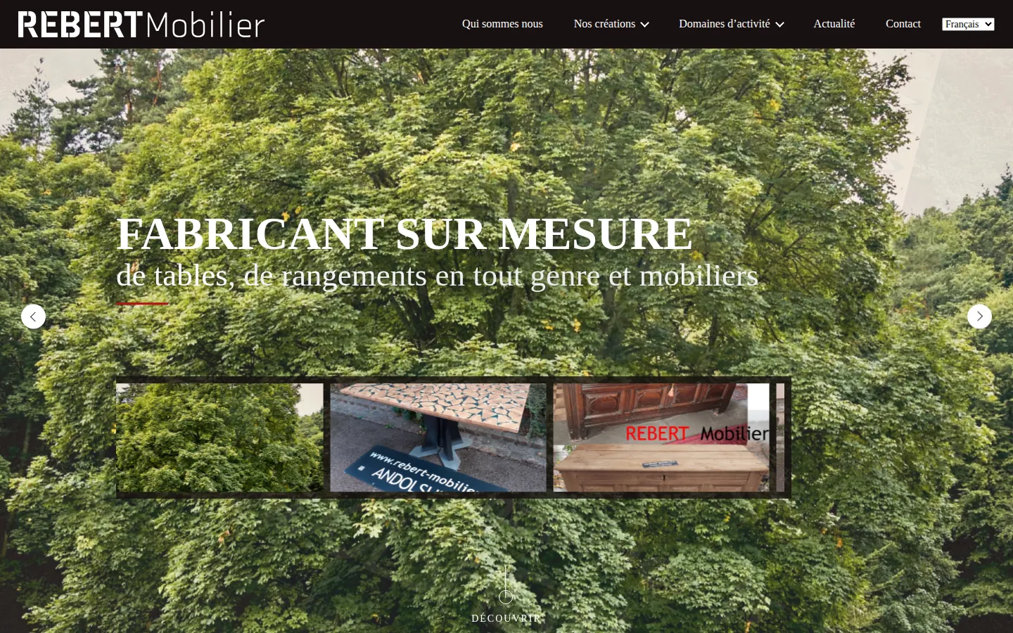 L'ancien site de Rebert Mobilier