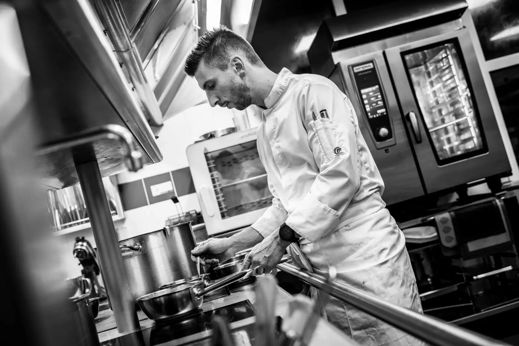 Le chef en cuisine