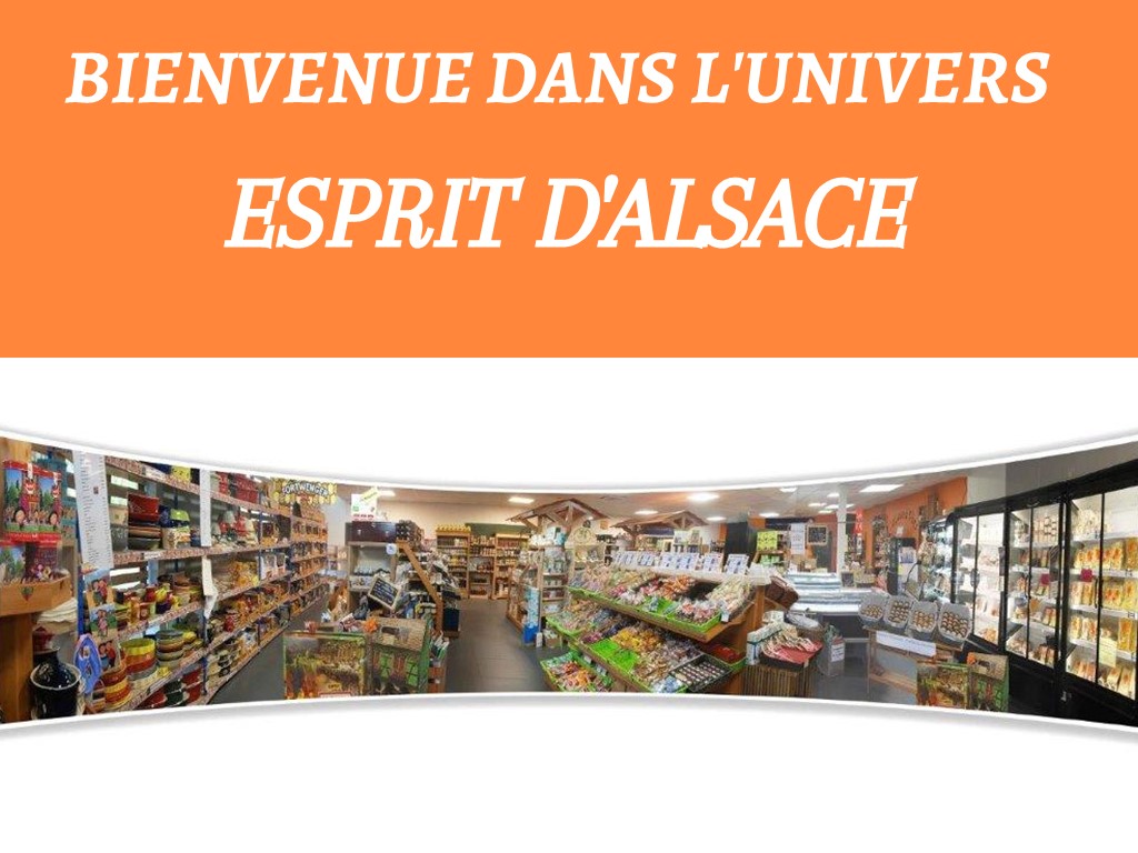 Produits en boutique Esprit d'Alsace — épicerie fine terroir