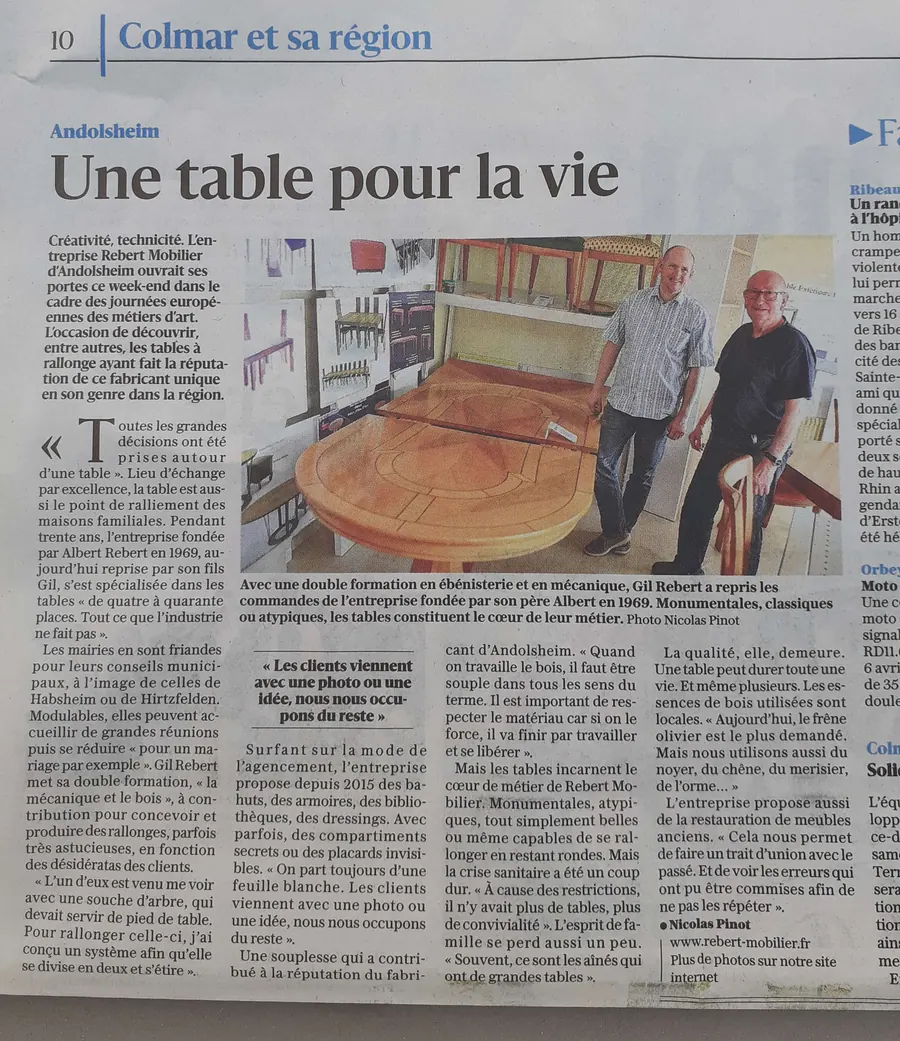 « Une table pour la vie »