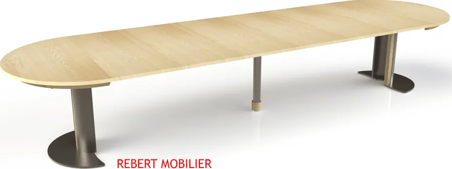 Rondes & carrés, table extensible sur mesure