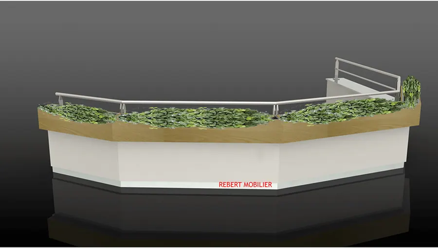 Jardinière. Jardinière réalisée sur mesure.