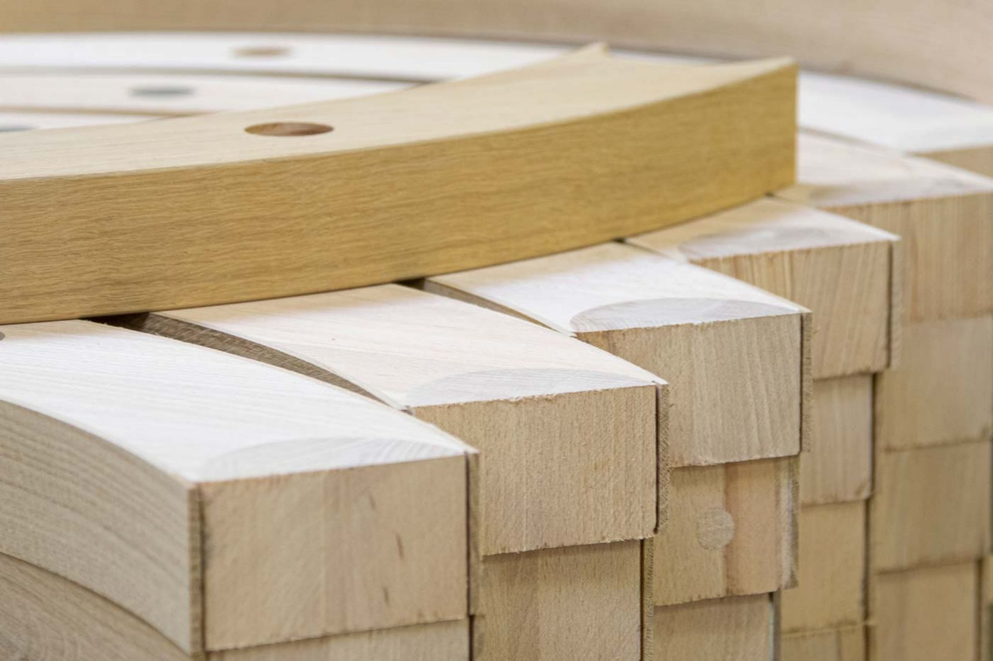 Bois massif débité à l'atelier